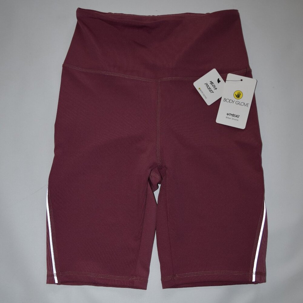 BODY GLOVE Berry Activewear Biking Shorts Womens M   *NEW*